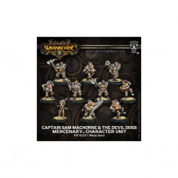 WARMACHINE MERCENARIES CAPTAIN SAM MACHORNE & THE DEVIL DOGS CHARACTER UNIT