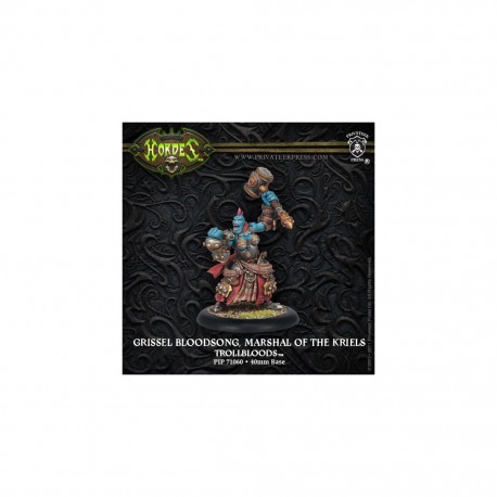 HORDES TROLLBLOODS GRISSEL BLOODSONG MARSHAL OF THE KRIELS EPIC WARLOCK