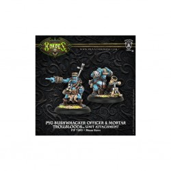HORDES TROLLBLOODS PYG BUSHWHACKER OFFICER & MORTAR UNIT ATTACHMENT