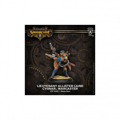 WARMACHINE CYGNAR LIEUTENAN ALLISTER CAINE WARCASTER