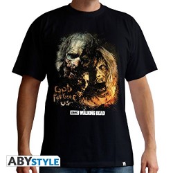 TSHIRT THE WALKING DEAD GOD FORGIVE US TAILLE XL
