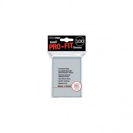 ULTRA PRO SMALL SLEEVES 100 TRANSPARENTES