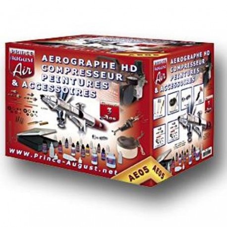 Aerographe HD compresseur peintures accessoires UC01