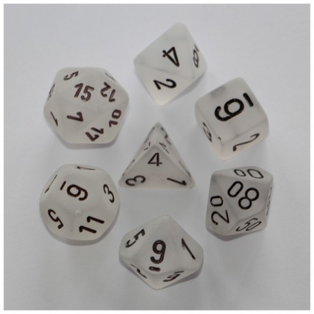 Chessex frosted clair noir